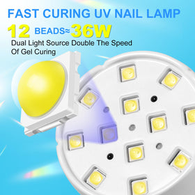 MEKK Gooseneck UV LED Nail Lamp cordless travel scenario for on-the-go nails.