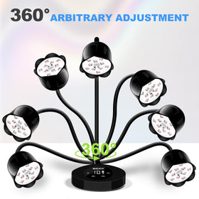 MEKK gooseneck 360° lamp provides precise lighting for manicures
