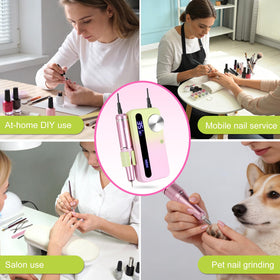MEKK Nail Drill Kit forward and reverse control for versatile tasks