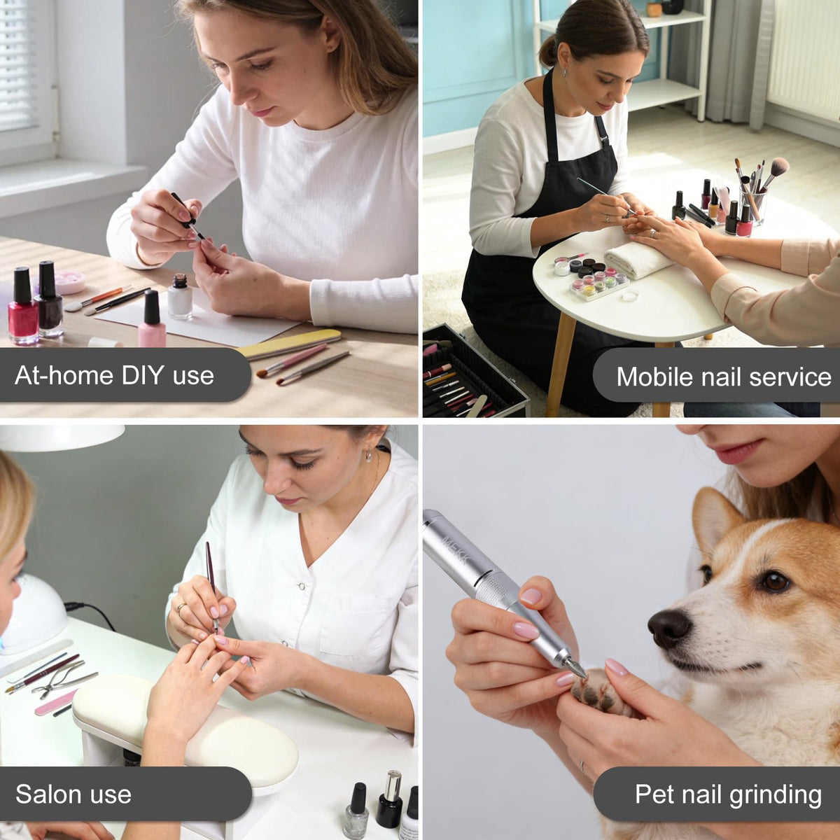 MEKK Nail Drill Kit delivers up to eight hours of cordless use
