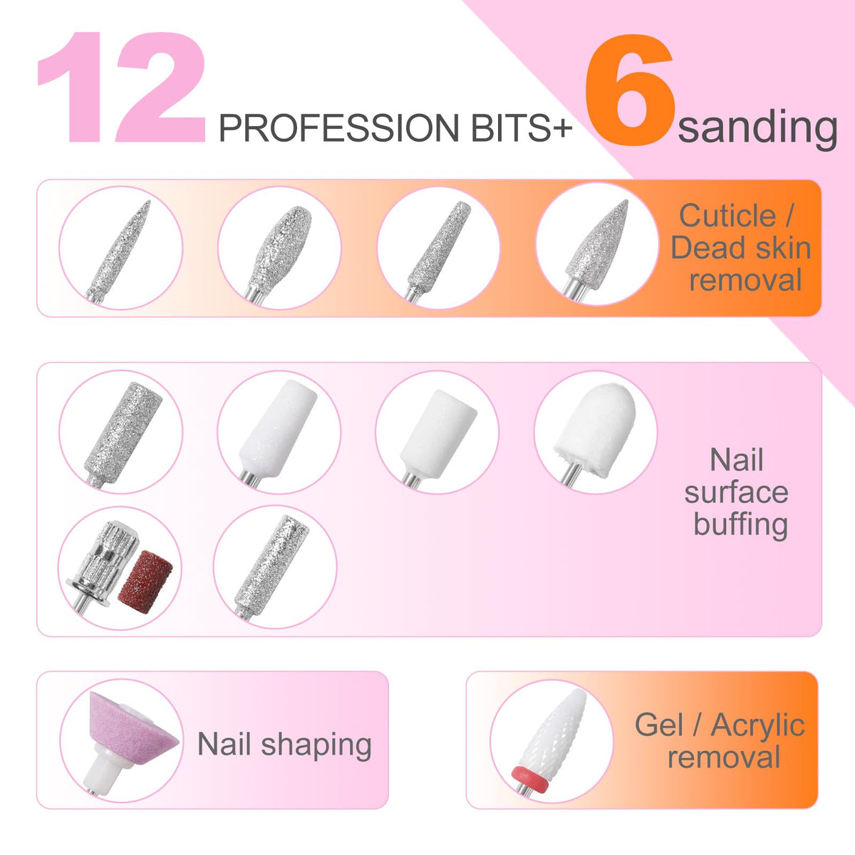 MEKK Nail Drill Kit operates quietly with low vibration during sessions