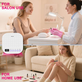 MEKK white checkered design adds modern style to your nail station