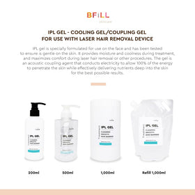 Meko Clinic water-soluble gel cleans easily after RF or laser use.