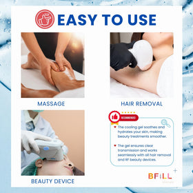Meko Clinic apply a thin layer before device activation for smoother treatment.