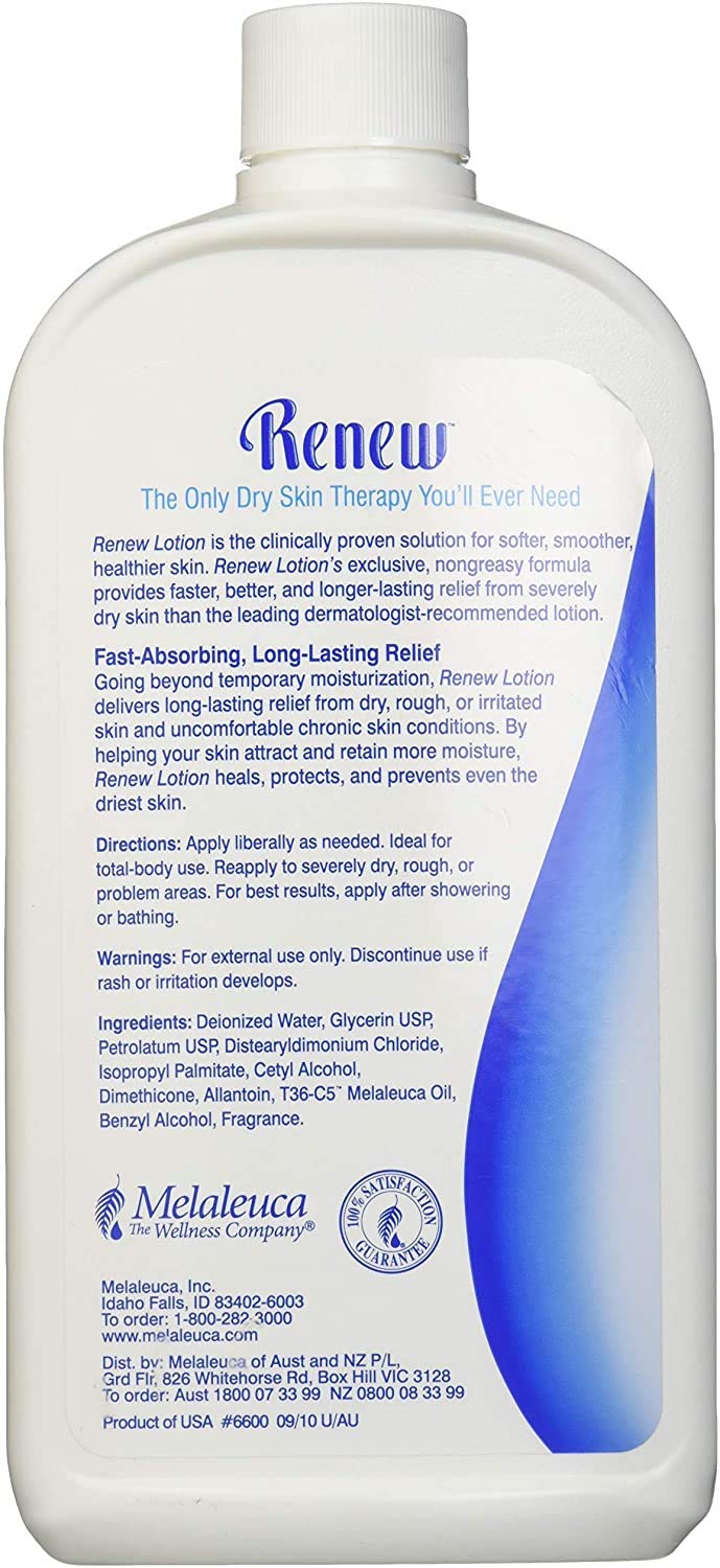 Melaleuca Renew non-greasy formula close-up demonstrates lightweight hydration.