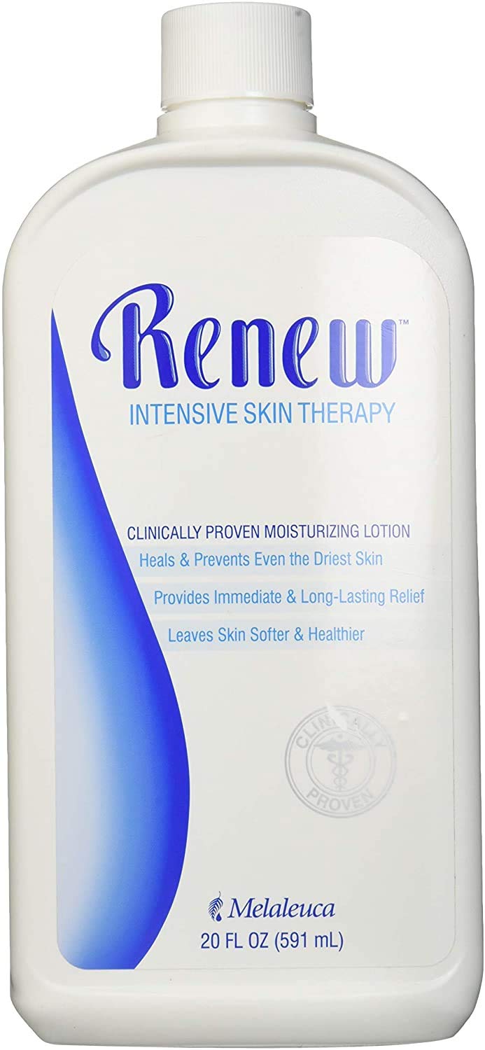 Melaleuca Renew lotion relieves severely dry skin with a non-greasy finish.