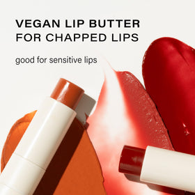 Melixir Vegan Lip Butter Havana close up highlights natural shine