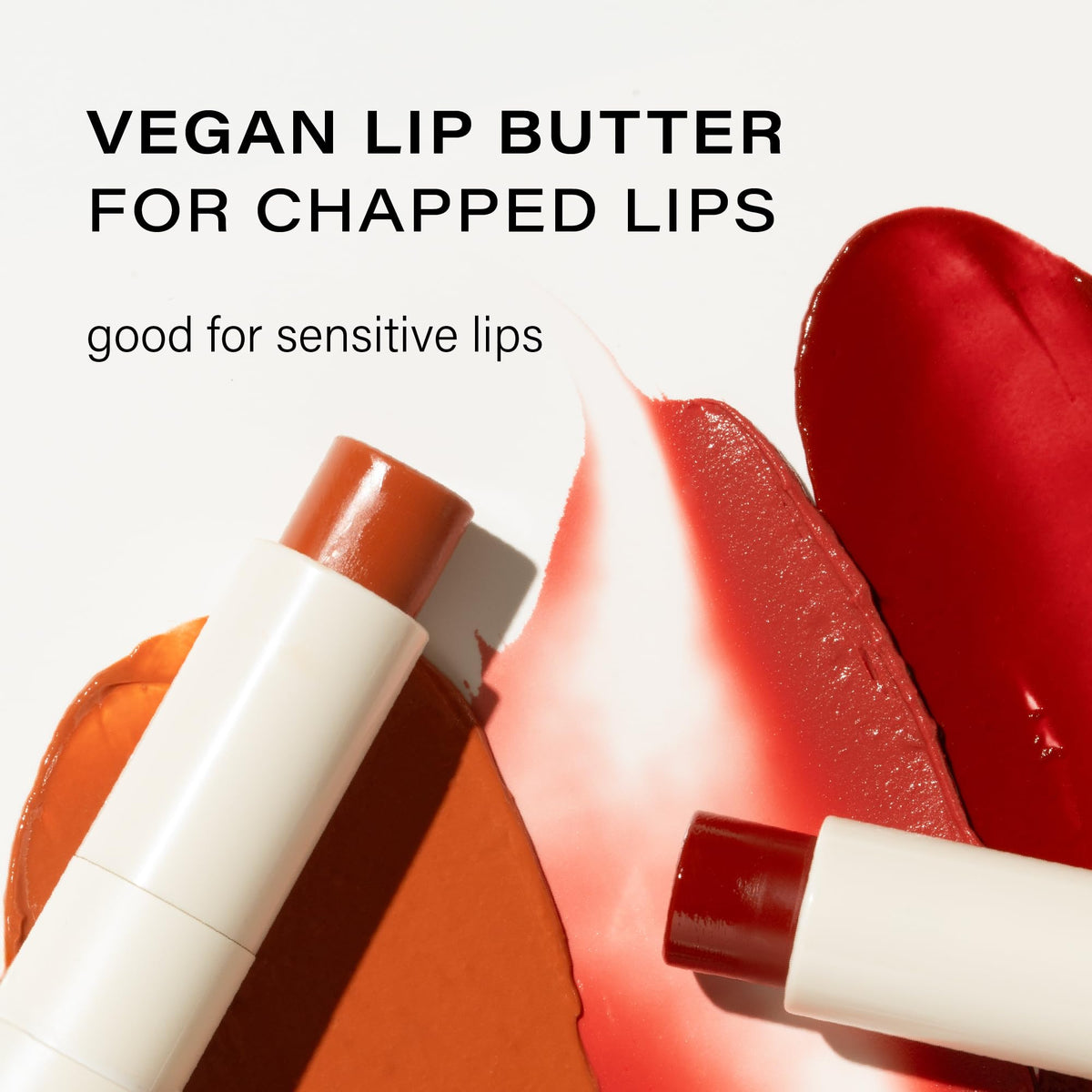 Melixir Vegan Lip Butter sheer color swatch shows buildable pigment.