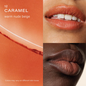 Close-up of Melixir lip butter texture creamy and non-sticky for daily moisture
