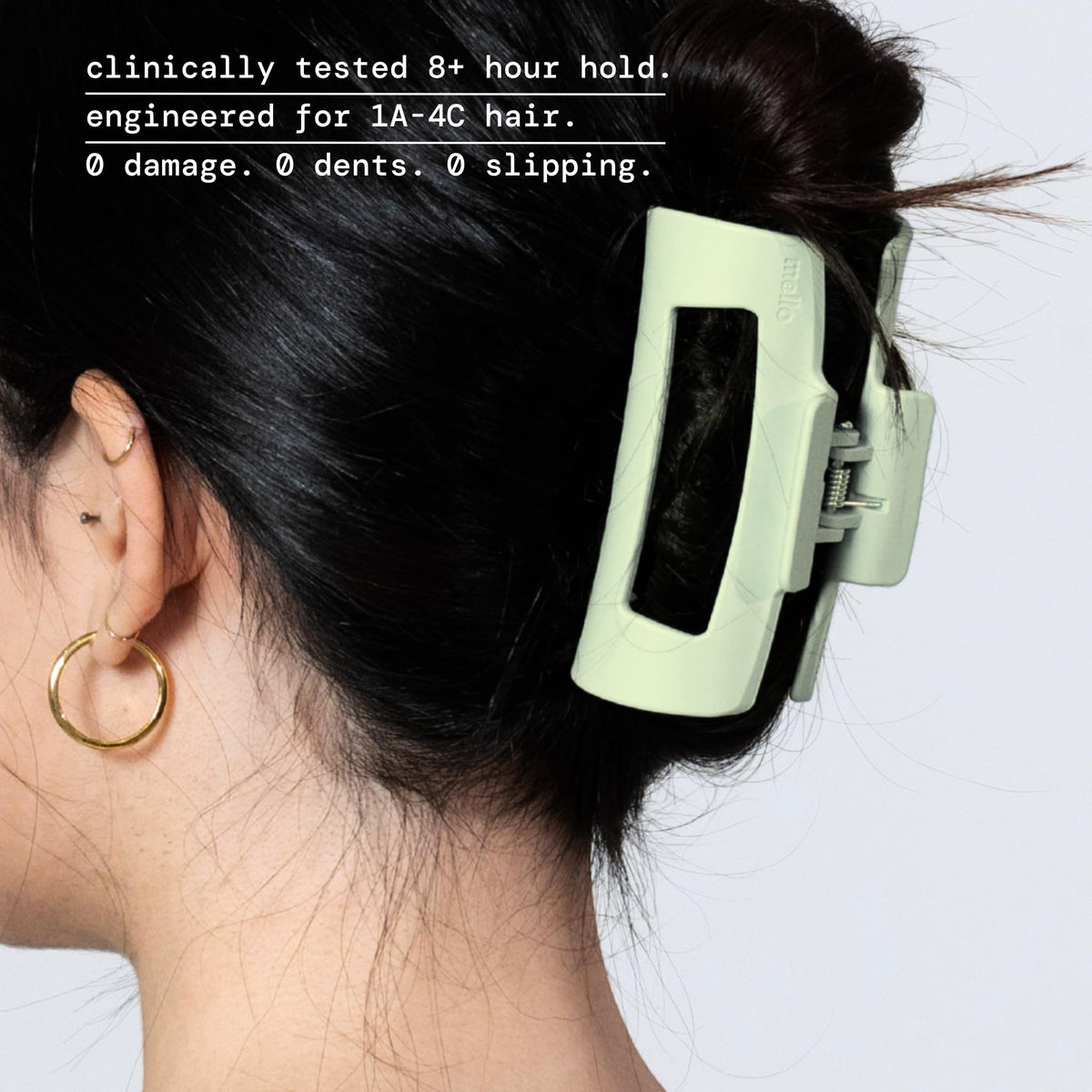 MELLO CloudFlex dark brown clip for durable daily wear