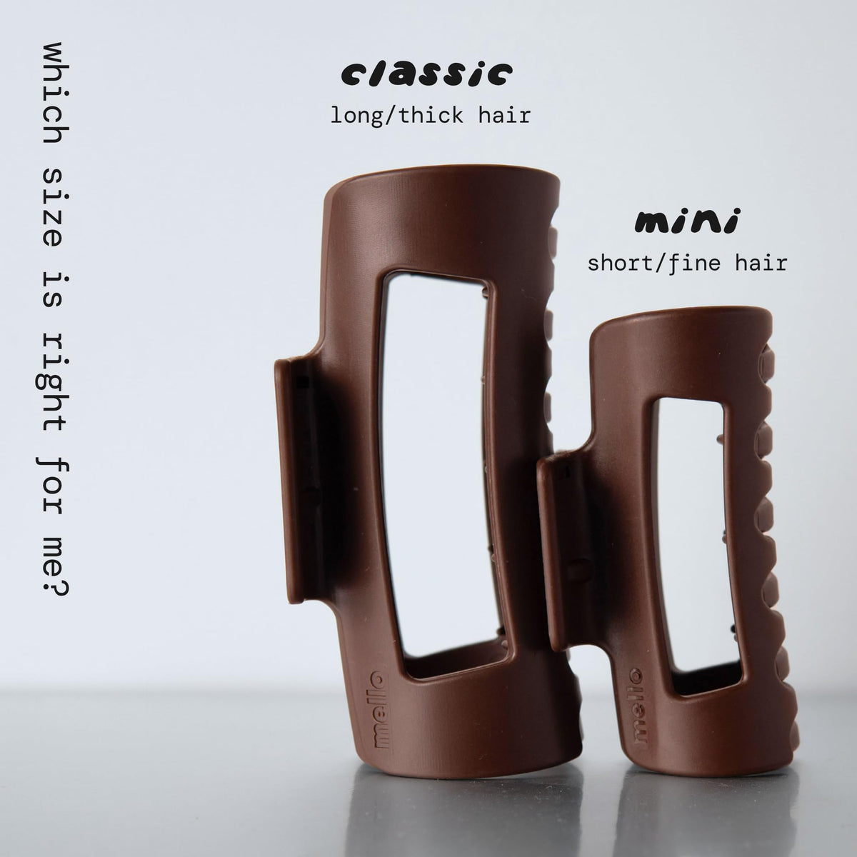 MELLO clip compressed flat against a headrest for comfortable driving.