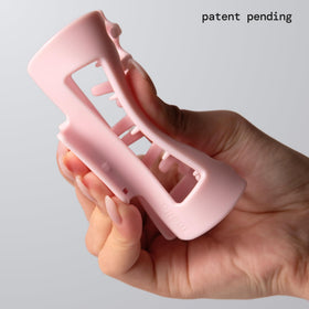 MELLO CloudFlex pink pack closeup showing flexible, crack-resistant material.