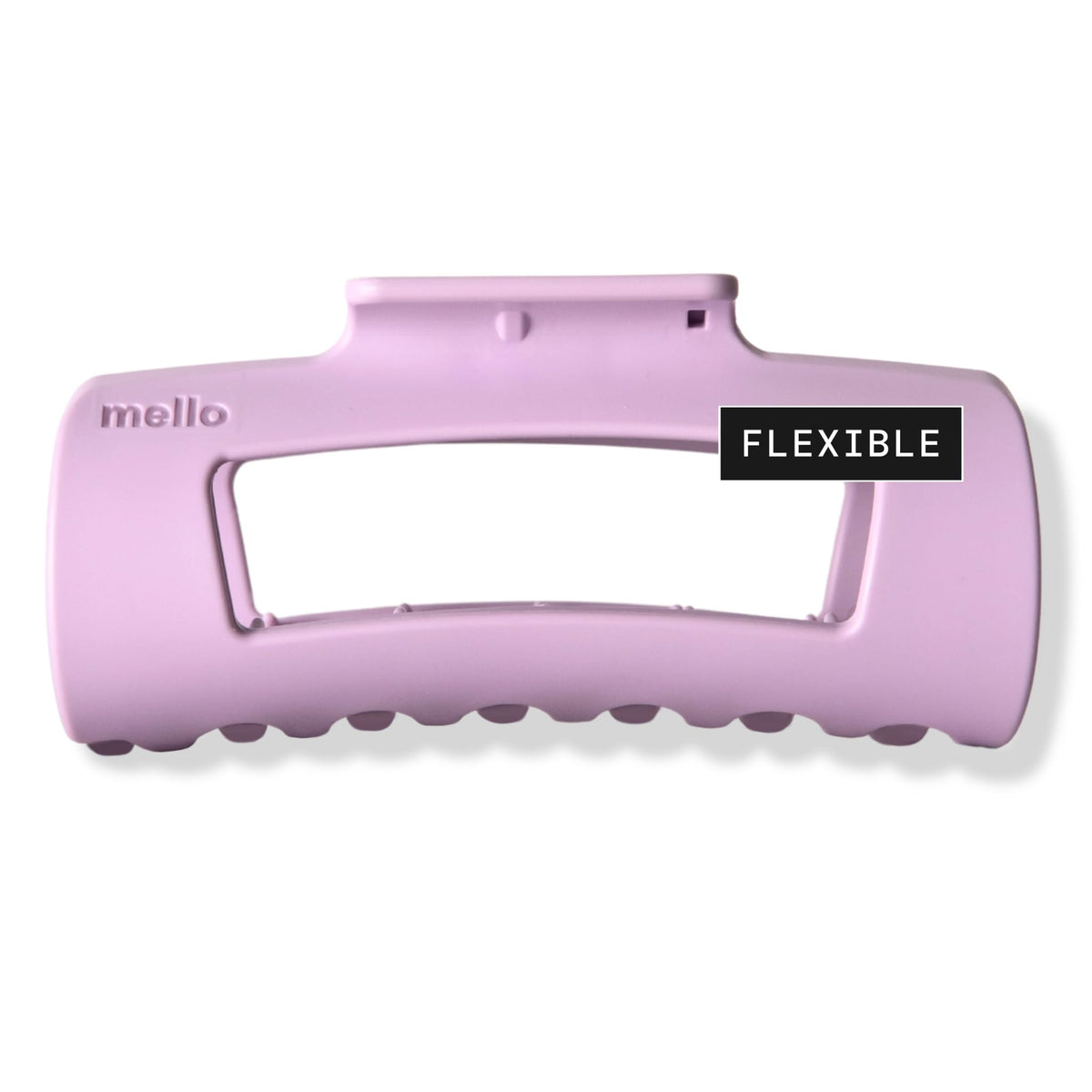 MELLO Original purple hair clip closed for secure all-day hold.