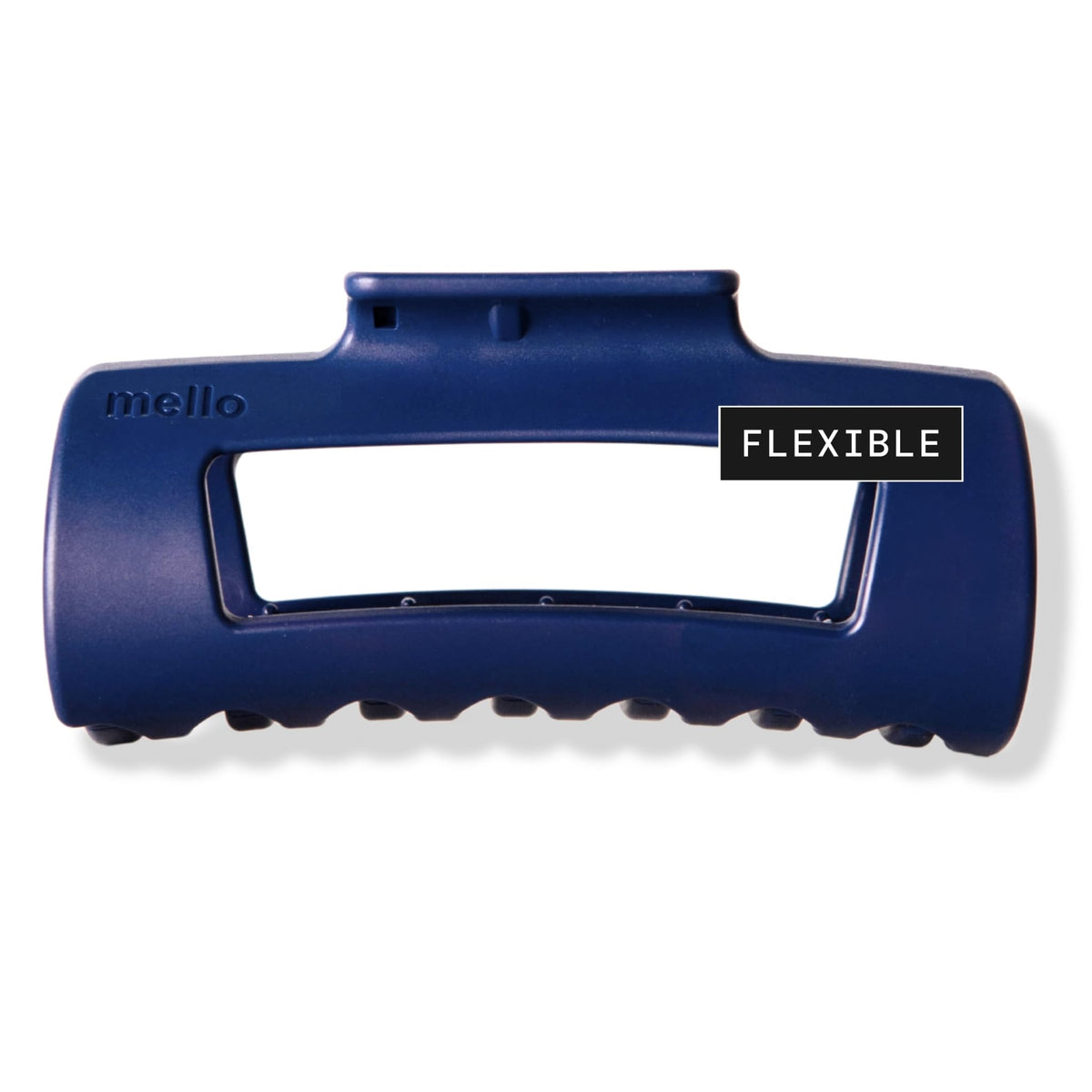 Mello Original squishy clip blue front view demonstrates comfy all-day wear.