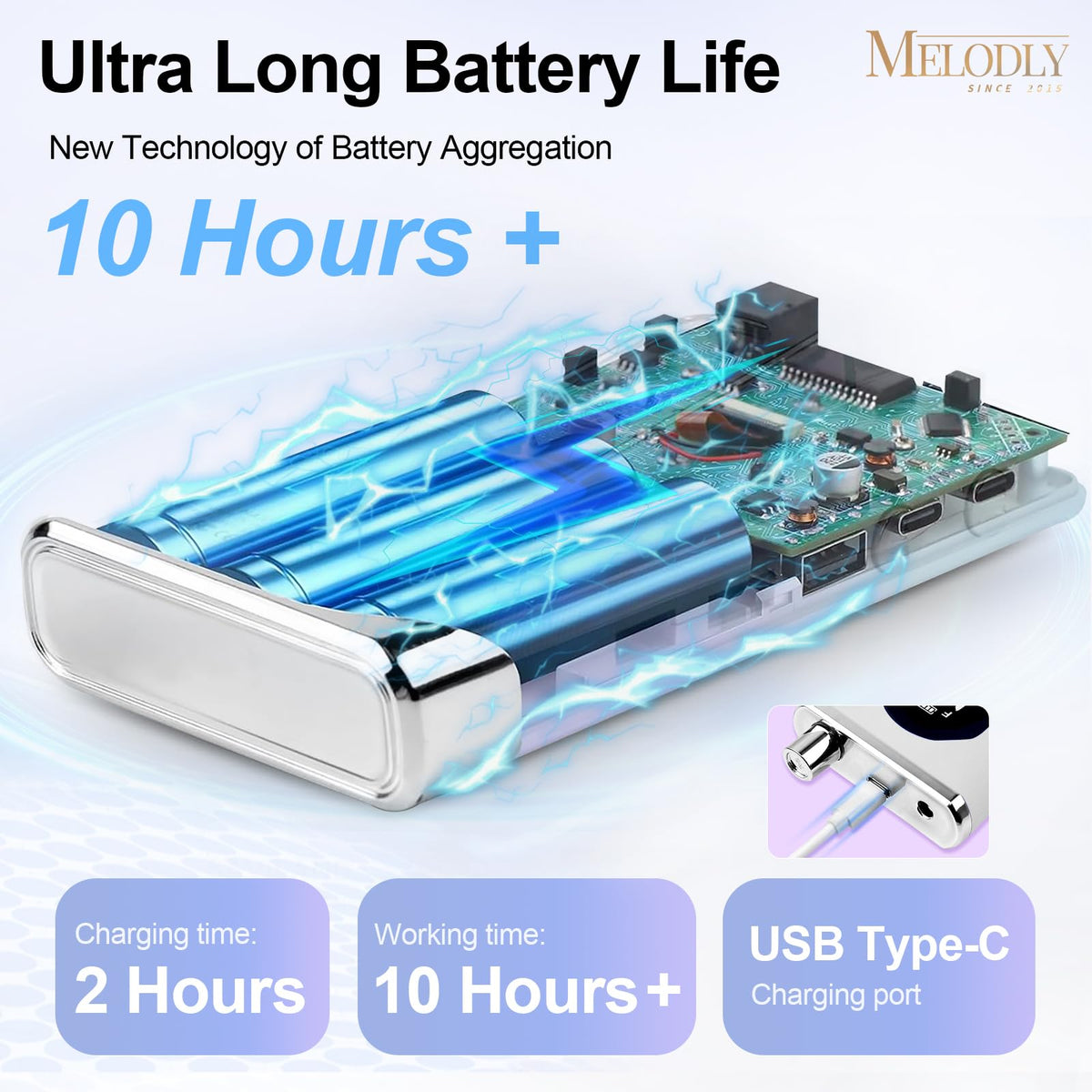Melodly cordless nail drill kit for convenient wireless operation