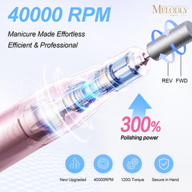 Melodly portable cordless nail drill kit for on-the-go manicures