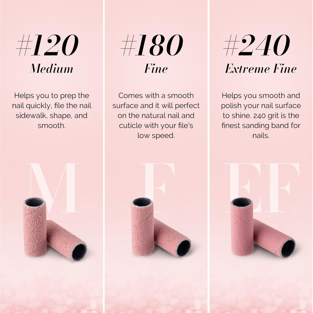 MelodySusie 120 grit sanding bands for quick prep and edge smoothing