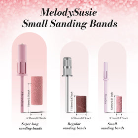 MelodySusie 240-extreme-fine grit sanding bands for smooth nail surfaces
