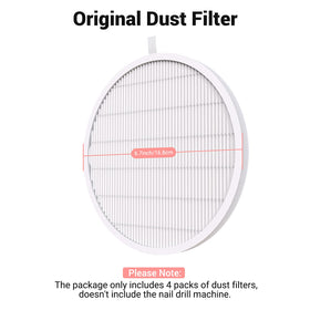 MelodySusie 360-degree suction demonstrated on the dust collector filter.