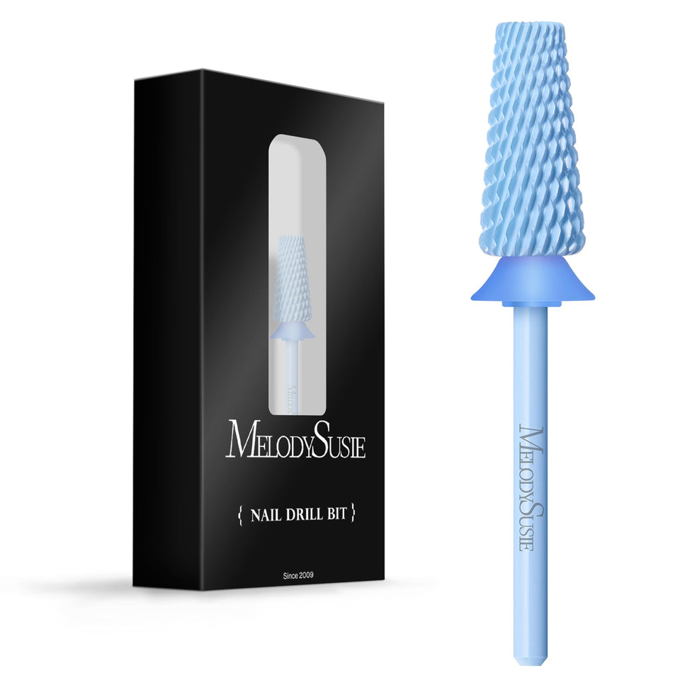 MelodySusie 5-in-1 nail drill bits close-up for precise cuticle work