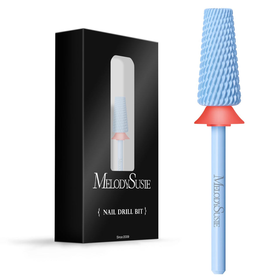 MelodySusie 5-in-1 light blue nail drill bits for versatile manicure tasks