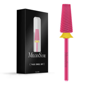 MelodySusie 5-in-1 nail drill bits in pink blossom for versatile manicures and pedicures