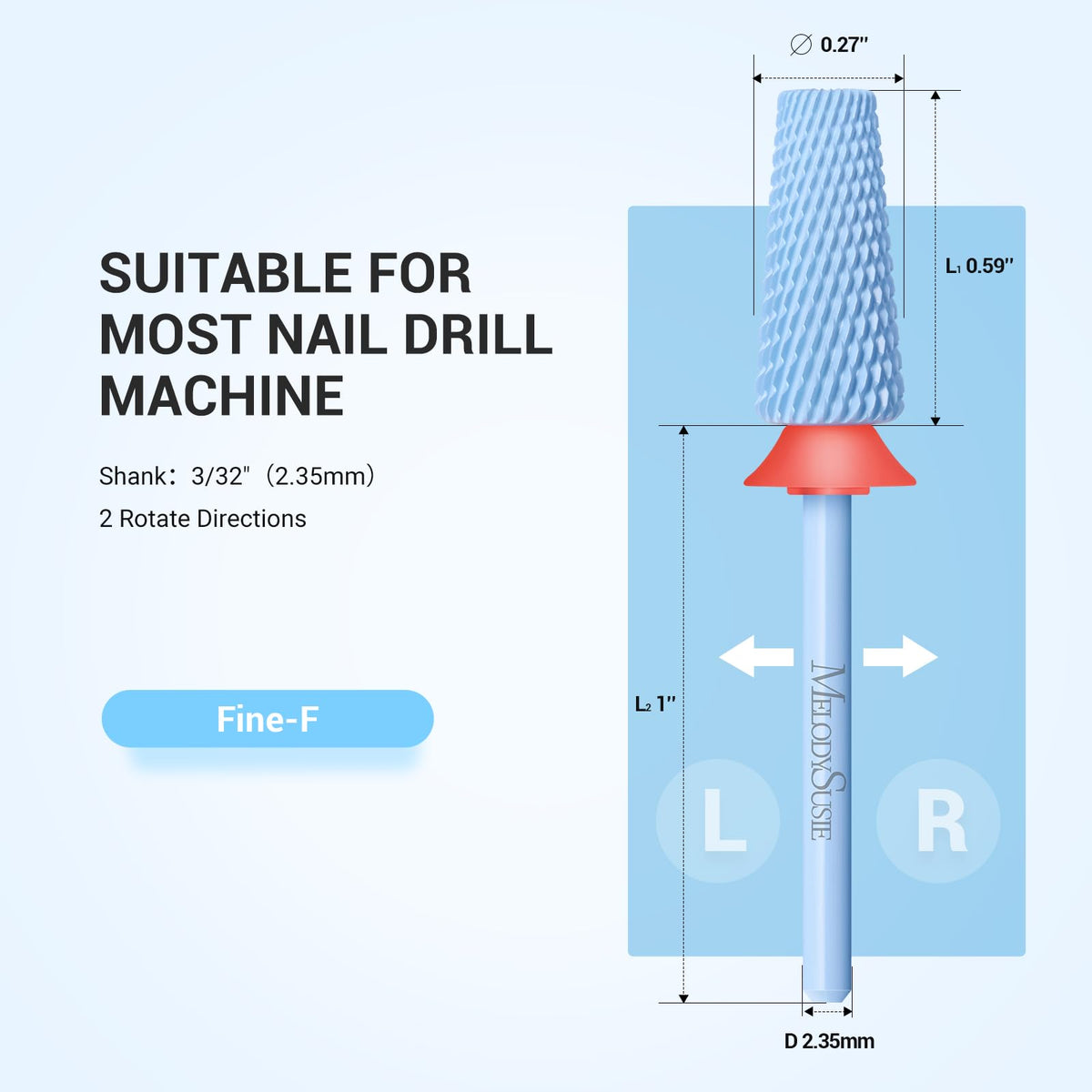 MelodySusie 5-in-1 surface smoothing bit for even finishes