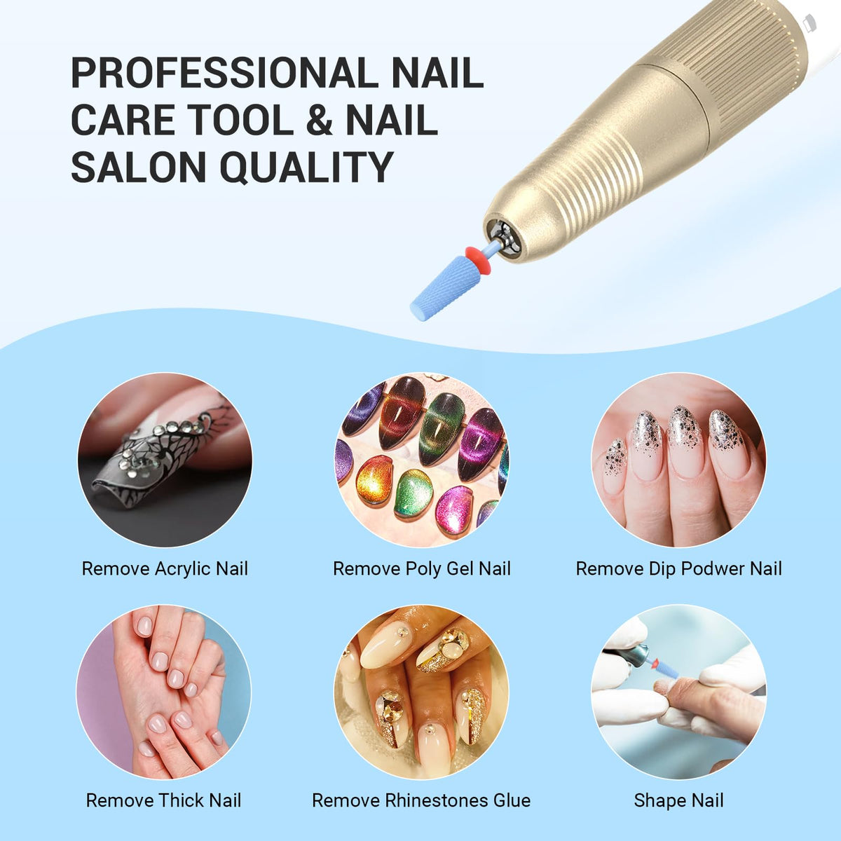 MelodySusie 5-in-1 under-nail cleaning bit for thorough grooming
