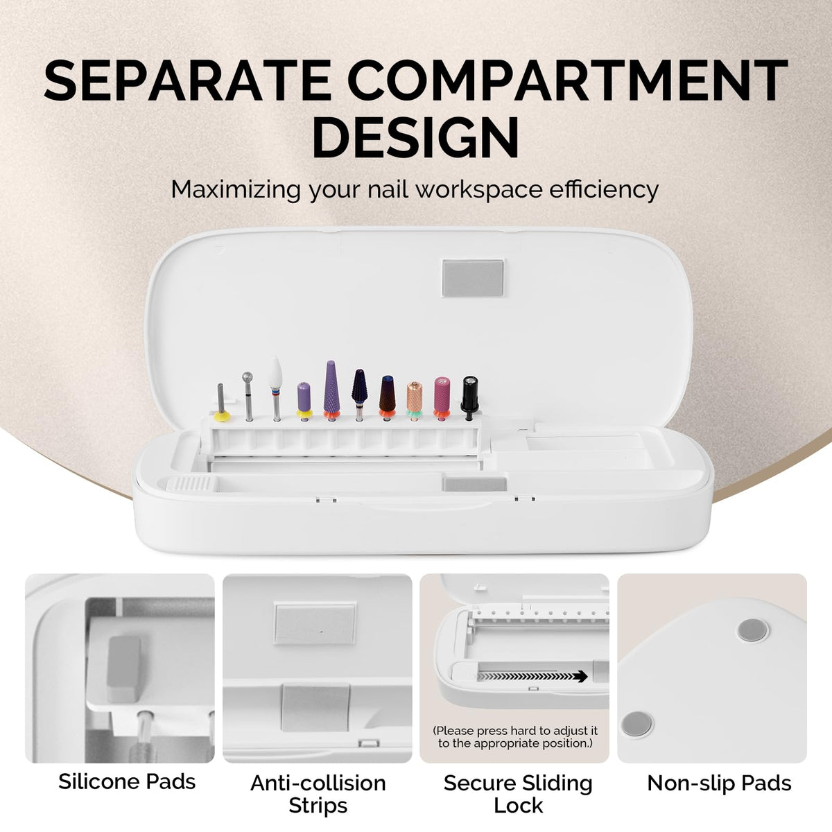 MelodySusie portable storage box compact size ideal for travel