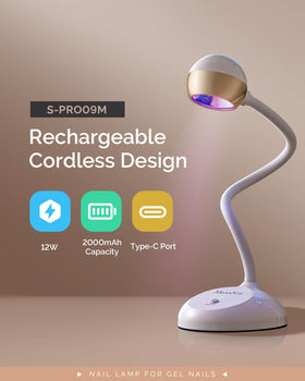 MelodySusie adjustable light angle for flexible, precise nail design sessions.