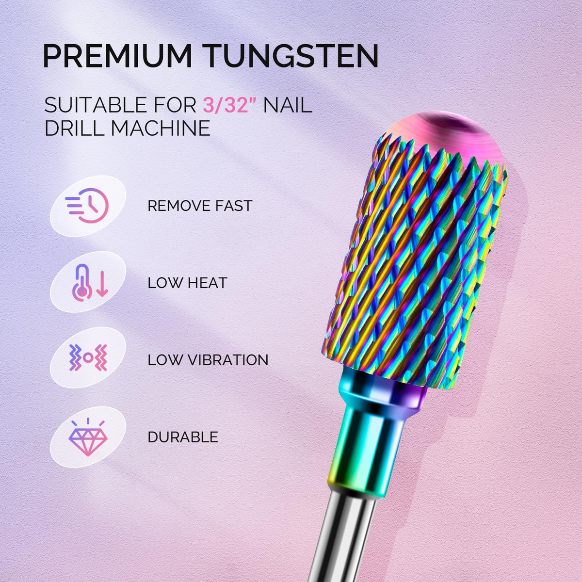 MelodySusie ball-shaped nail drill bit for contouring and cuticle work