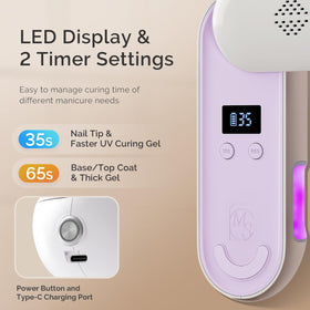 Built-in 7800mAh battery supports long cordless sessions with MelodySusie lamp.
