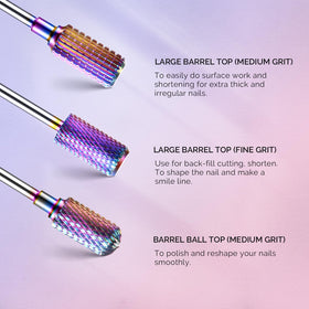 MelodySusie cone-shaped nail drill bit for detailed trimming and sculpting