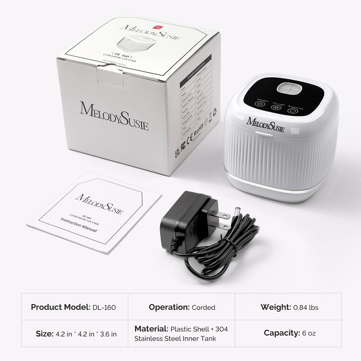 MelodySusie DL-160 safe operation uses mild solutions for durability