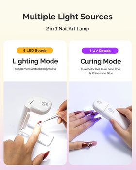 MelodySusie foldable stand image showing stable table setup for DIY manicures