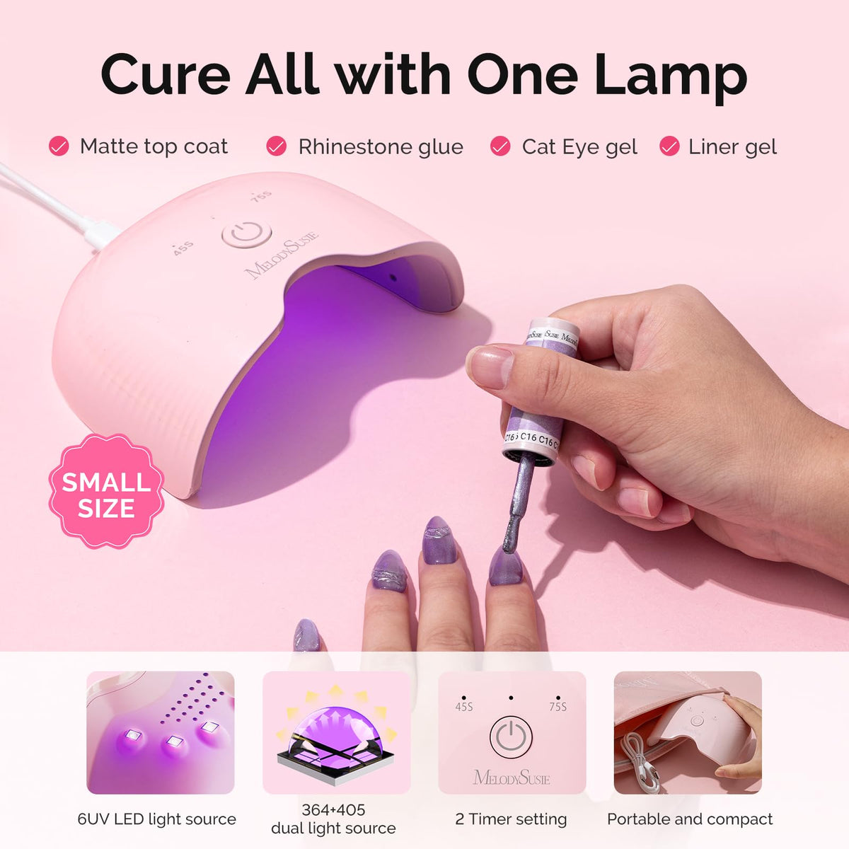 MelodySusie gel polish 8 colors delivering rich saturation and glossy finish