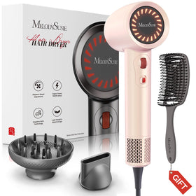 MelodySusie diffuser attached to hair dryer for even airflow and reduced frizz