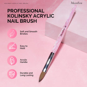 MelodySusie Kolinsky brush ergonomic handle enables precise control.