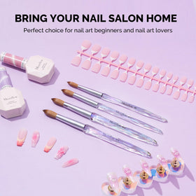 MelodySusie premium Kolinsky brush with tidy storage supports long-lasting performance.