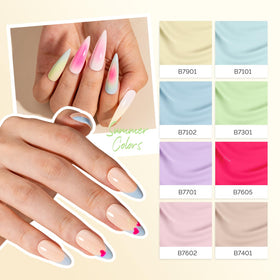 MelodySusie long-wear gel polish suggests up to 28 days of glossy color.