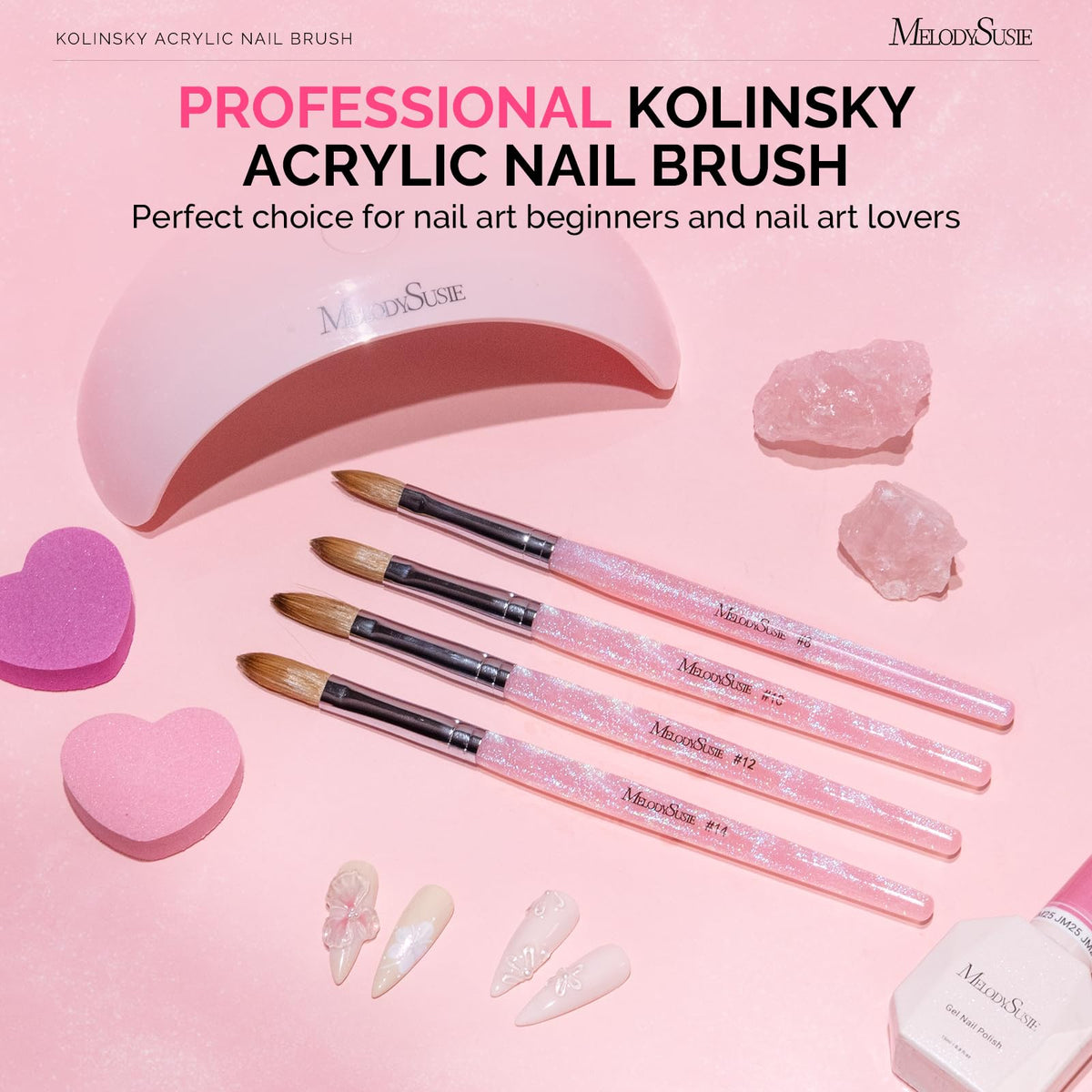 MelodySusie maintenance guide keeps Kolinsky bristles clean and ready.