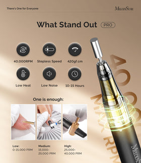 Built-in adjustable stand on MB420G for stable desktop use.