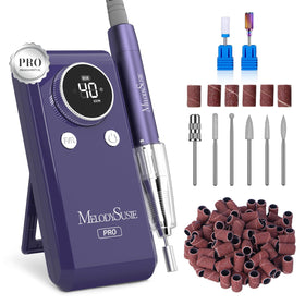 MelodySusie MB420G clip-on design shown for easy setup and precise filing