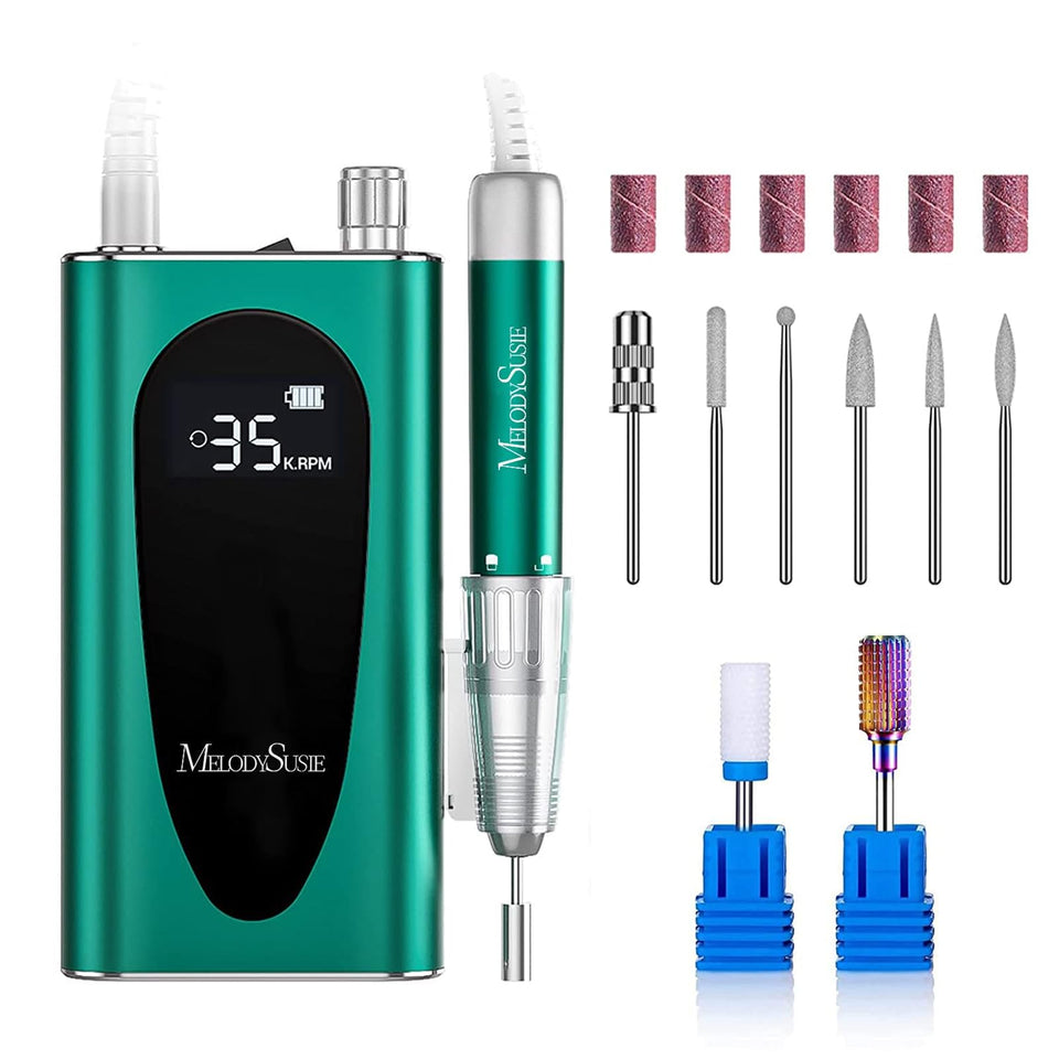 MelodySusie MM400C clip-on nail drill in action for efficient manicures at home