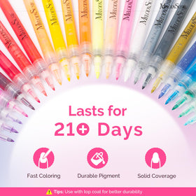 MelodySusie Nail Art Pens suitable for beginners and pros for French tips