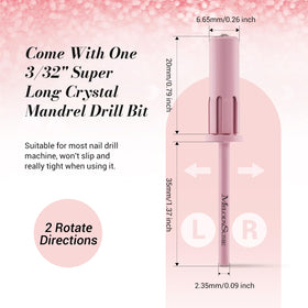 MelodySusie nail drill compatibility with common 3/32 inch mandrels