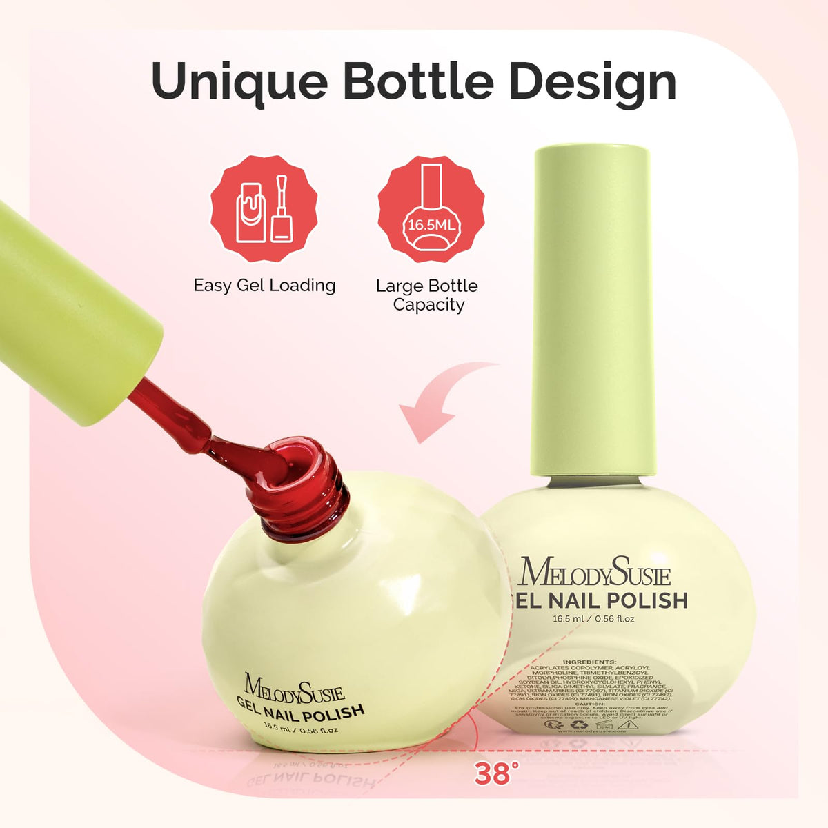 MelodySusie no-wipe base coat enables even color application