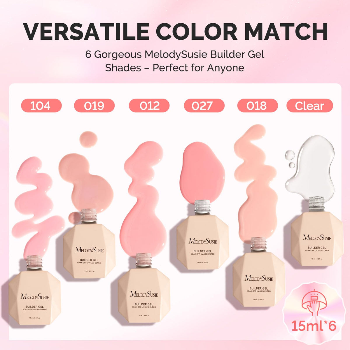 MelodySusie nude pink base colors offer natural looks for daily wear