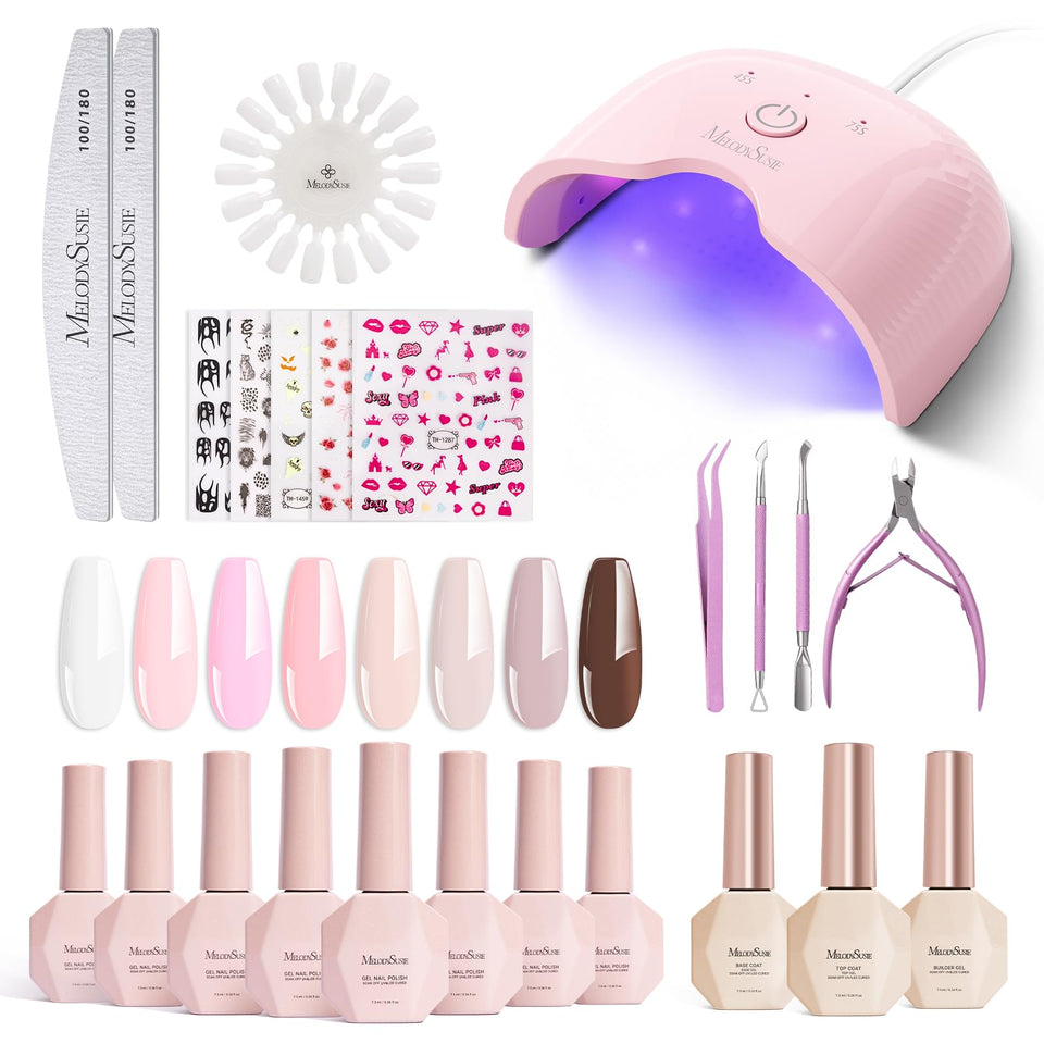 MelodySusie P-ART06F UV nail lamp for fast and even curing at home