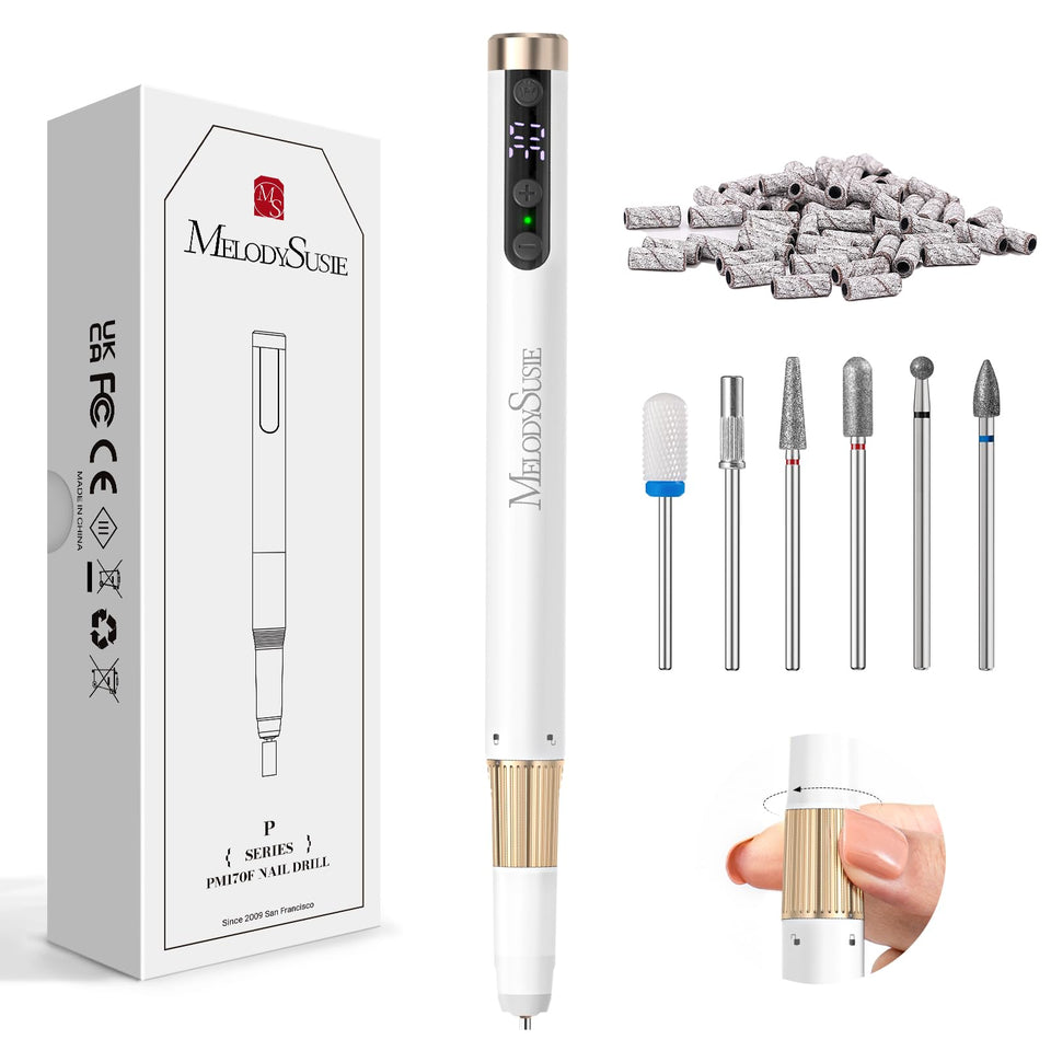 MelodySusie pen-shaped ultra-slim nail drill for precise at-home manicures.